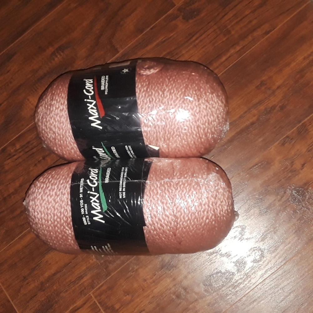 6mm, 100 yard rose macrame cord